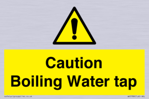 Caution Boiling Water Tap